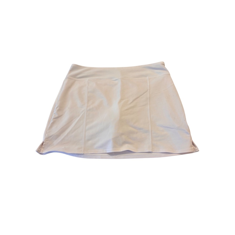 Adidas Womens White Golf Tennis Skort Athletic Skirt with Pockets